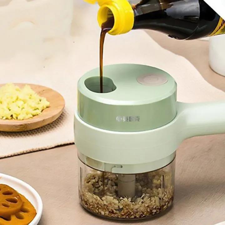 Przenośny elektryczny zestaw do krojenia warzyw 4 w 1